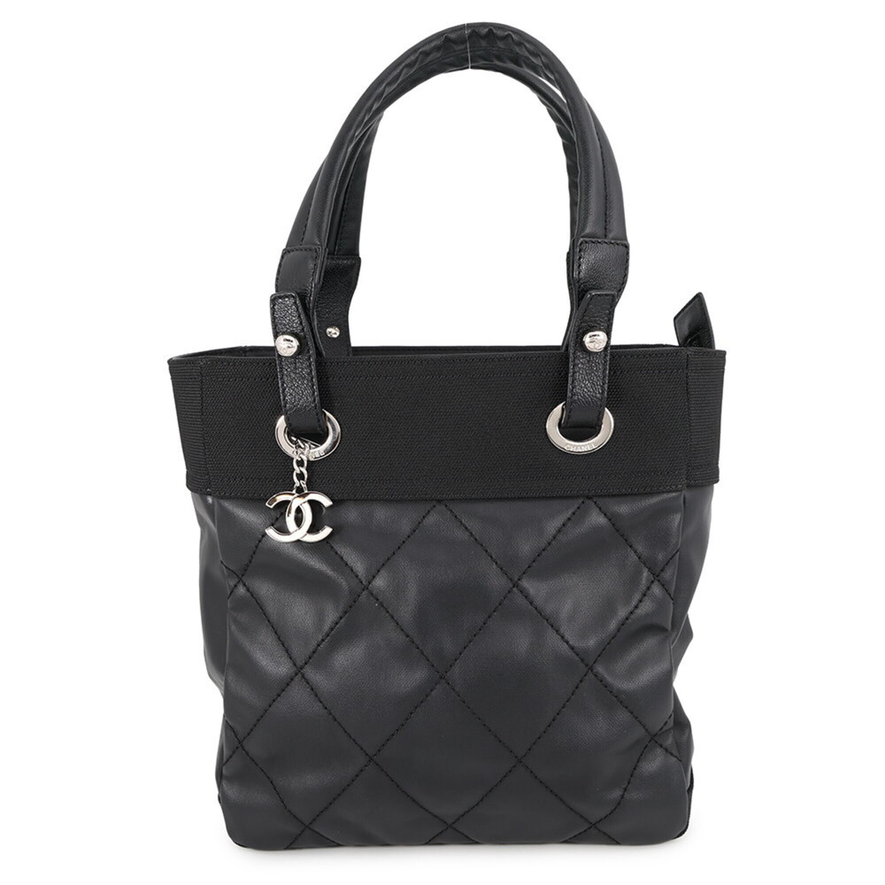 CHANEL Black Logo Tote Bag